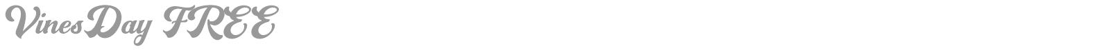 Vines Day font preview